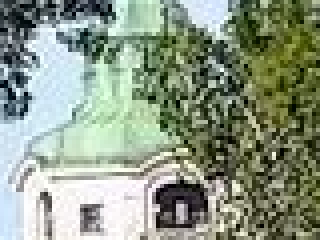 the tower behind the trees, converted JPG file, zoomed in 4x